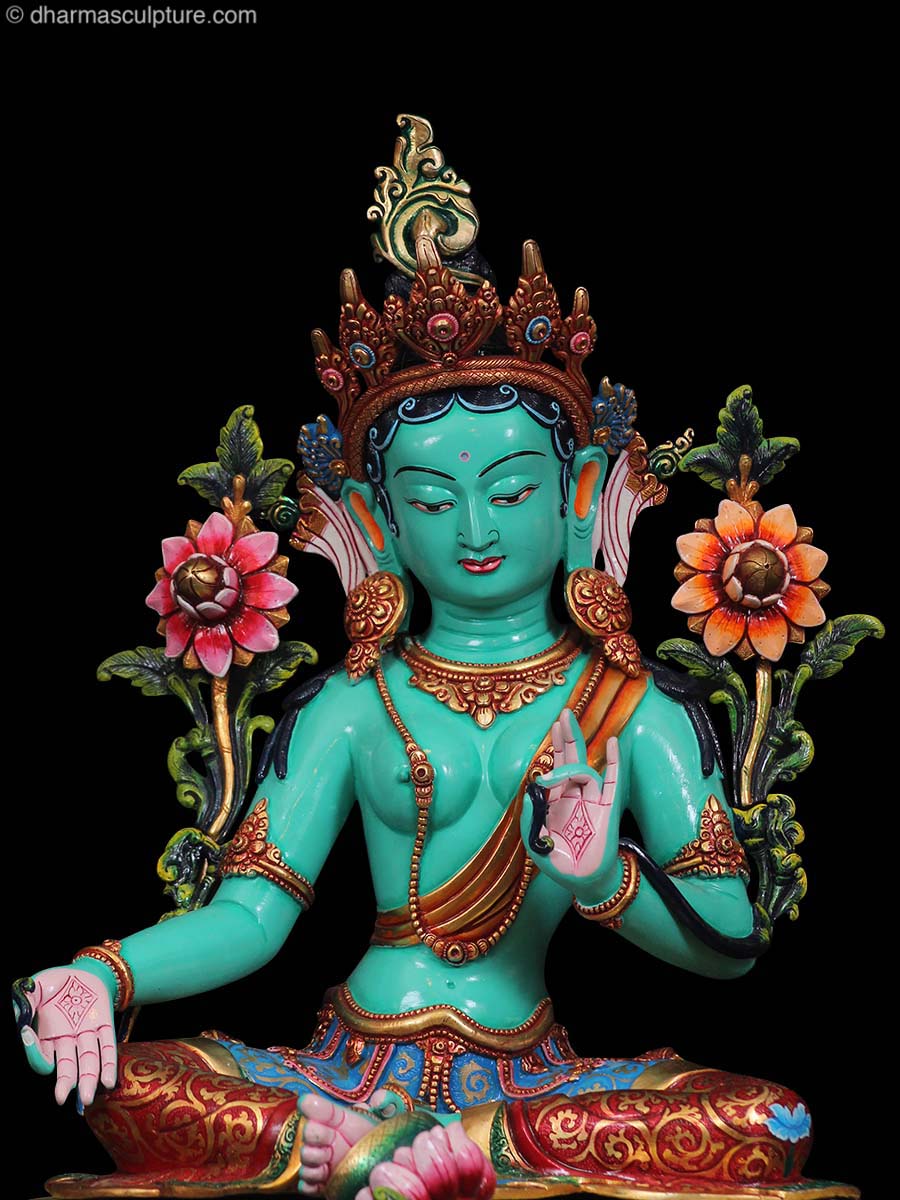 Tare Tuttare Ture | Green Tara Statue (9n44)